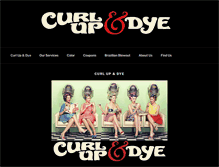 Tablet Screenshot of curl-upanddye.com